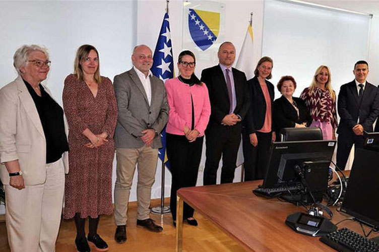 Ambasadorice Švedske, Norveške i Danske posjetile su danas visoko sudsko i tuzilacko vijece bih