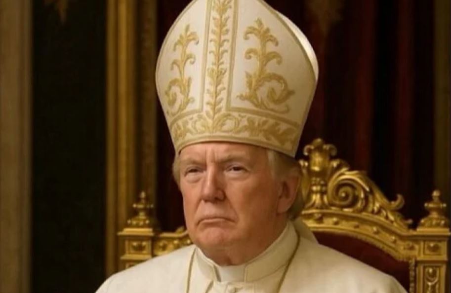 bijela kuca objavila fotomontazu trumpa kao pape