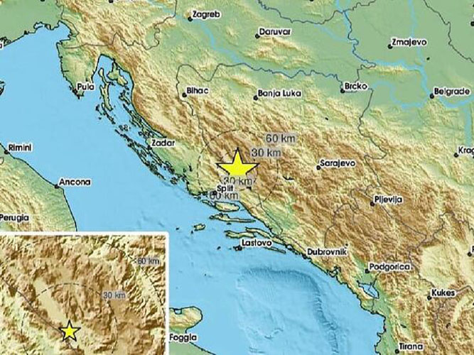 jutros rano oko 3:30 sati jugozapadni dio bih pogodio je slabiji zemljotres epicentar je zabiljezen 12 km od livna na dubini od 15 km podrhtavanje tla se osjetilo i u okolnim mjestima a i u pojedinim djelovima dalmacije